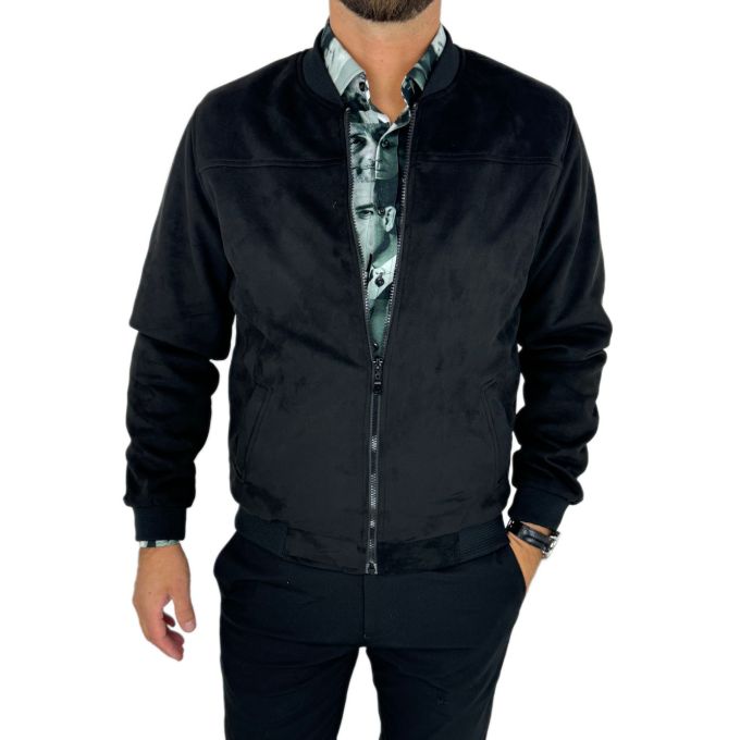 MACKTEN Bluza/Kurtka męska KMC1 czarna, rozpinana na stójce | Sklep GriShop.eu | Bluzy