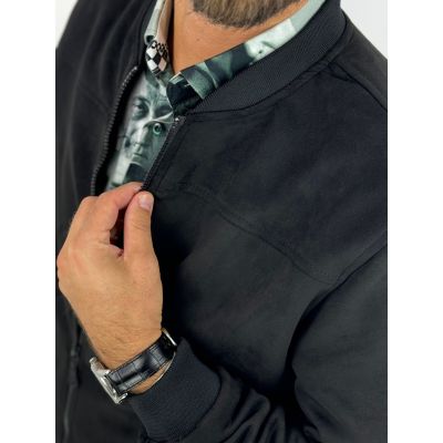 MACKTEN Bluza/Kurtka męska KMC1 czarna, rozpinana na stójce | Sklep GriShop.eu | Bluzy