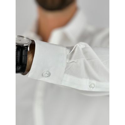 GIOVANNI PERA Koszula męska GP347 elastyczna, biała | Sklep GriShop.eu | Koszule