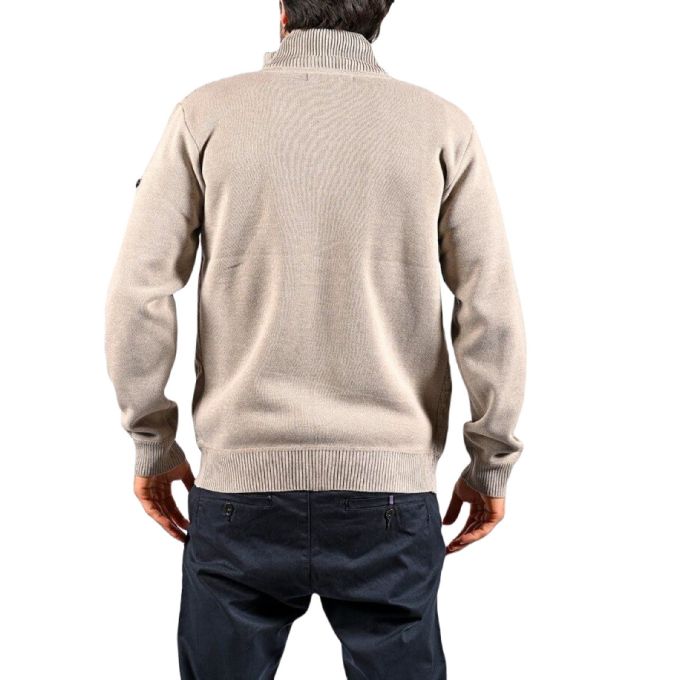 SCOTT - Sweter męski beżowy SC1 rozpinany, ciepły | Sklep GriShop.eu | Swetry