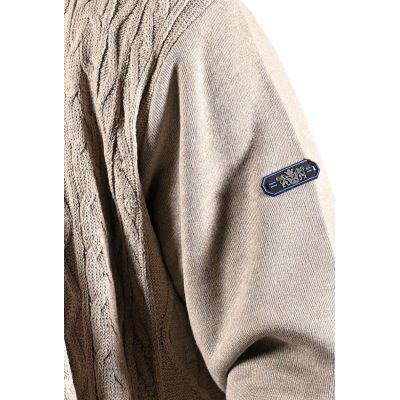 SCOTT - Sweter męski beżowy SC1 rozpinany, ciepły | Sklep GriShop.eu | Swetry