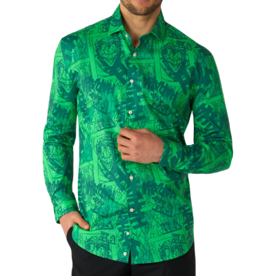 OPPOSUITS Koszula męska zielona, THE JOKER, wesła, kolorowa | Sklep GriShop.eu | Koszule