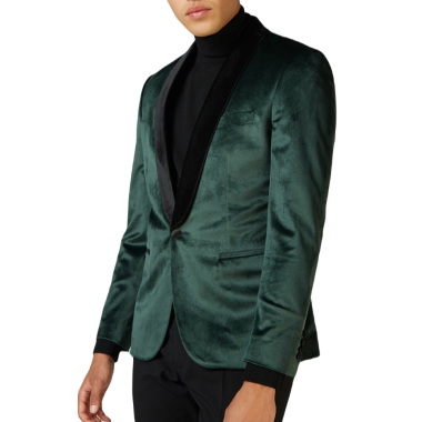 OPPOSUITS Marynarka męska MO4 zielona, aksamit, welur, ekskluzywna, DINNER JACKET - RICH GREEN | Sklep GriShop.eu | Marynarki