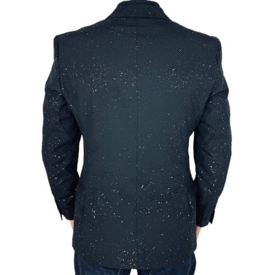 OPPOSUITS Marynarka męska czarna, brokat, połysk, estradowa, imprezowa, sceniczna | Sklep GriShop.eu | Marynarki