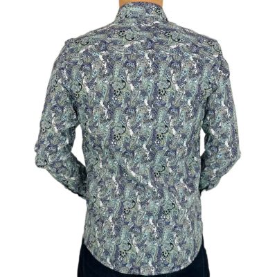 GUISEPPE LUIGI Koszula męska GL52 paisley fiolet niebieski | Sklep GriShop.eu | Koszule