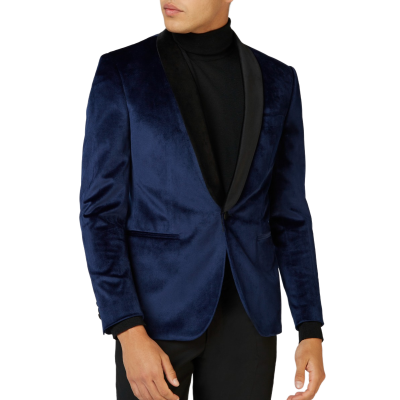 OPPOSUITS Marynarka męska MO5 granatowa, aksamit, ekskluzywna, DINNER JACKET - DEEP BLUE | Sklep GriShop.eu | Strona główna