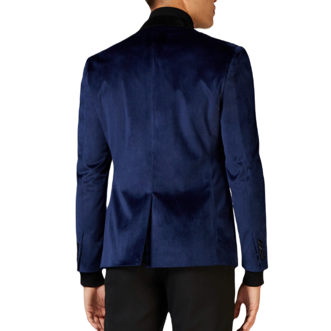 OPPOSUITS Marynarka męska MO5 granatowa, aksamit, ekskluzywna, DINNER JACKET - DEEP BLUE | Sklep GriShop.eu | Strona główna