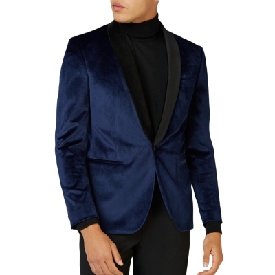 OPPOSUITS Marynarka męska MO5 granatowa, aksamit, ekskluzywna, DINNER JACKET - DEEP BLUE | Sklep GriShop.eu | Strona główna