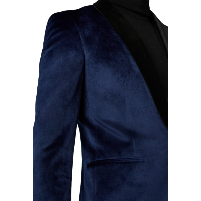 OPPOSUITS Marynarka męska MO5 granatowa, aksamit, ekskluzywna, DINNER JACKET - DEEP BLUE | Sklep GriShop.eu | Strona główna