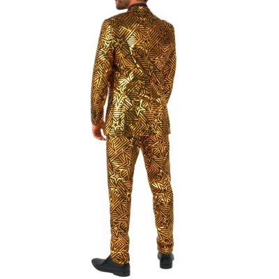 OPPOSUITS Garnitur męski z krawatem, złoto-czarny GOLDEN GEO STAR gwiazdy | Sklep GriShop.eu | Garnitury