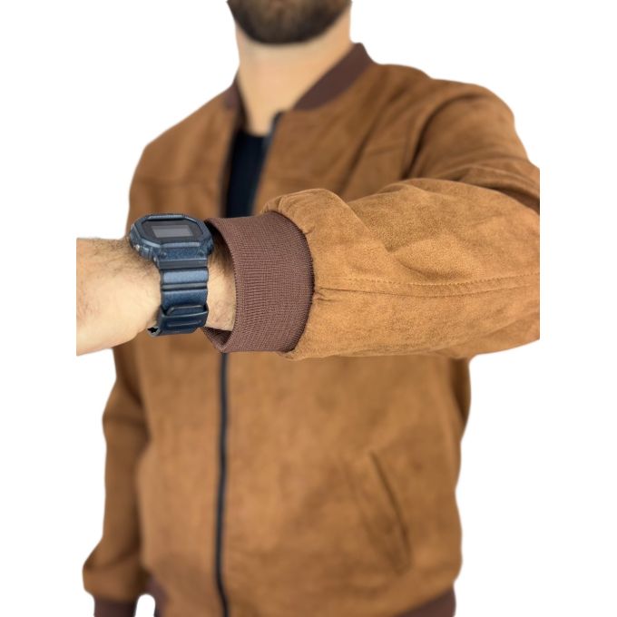 MACKTEN Bluza/Kurtka męska KMC5 brązowa, ruda, rozpinana na stójce | Sklep GriShop.eu | Bluzy