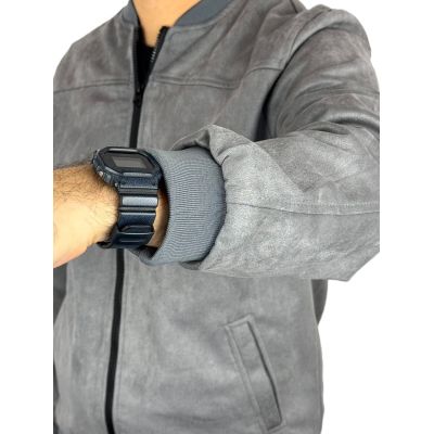 MACKTEN Bluza/Kurtka męska KMC3 szara, rozpinana na stójce | Sklep GriShop.eu | Bluzy