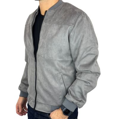 MACKTEN Bluza/Kurtka męska KMC3 szara, rozpinana na stójce | Sklep GriShop.eu | Bluzy