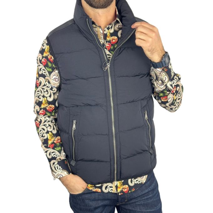 GIOVANNI PERA Kamizelka bezrękawnik męski BG3 czarny, ciepły | Sklep GriShop.eu | Kurtki