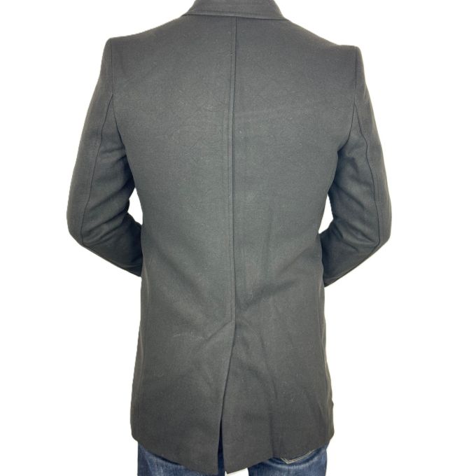 MACKTEN Płaszcz męski czarny, elegancki z wełną | Sklep GriShop.eu | Kurtki