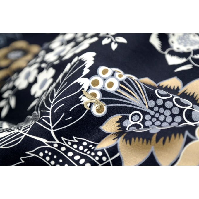 DANIEL BESSI Koszula męska fb130 granatowa, kwiaty, beżowa | Sklep GriShop.eu | Koszule