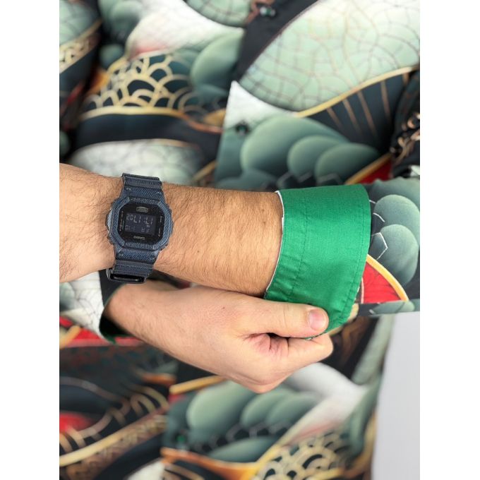 GUISEPPE LUIGI Koszula męska GL64 kolorowa, zielona, złota, wąż | Sklep GriShop.eu | Koszule