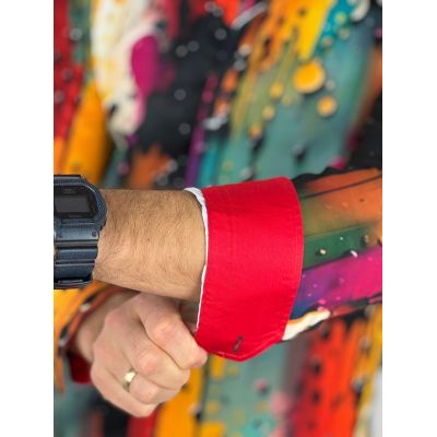 GUISEPPE LUIGI Koszula męska GL67 farba, kolorowa, malarz | Sklep GriShop.eu | Koszule