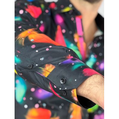 GUISEPPE LUIGI Koszula męska GL68 kolorowa, pióra | Sklep GriShop.eu | Koszule