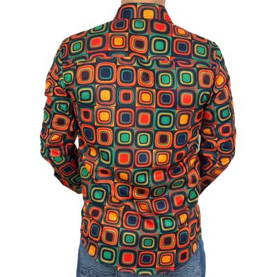 GUISEPPE LUIGI Koszula męska GL80 kolorowa, kwadraty, retro | Sklep GriShop.eu | Koszule