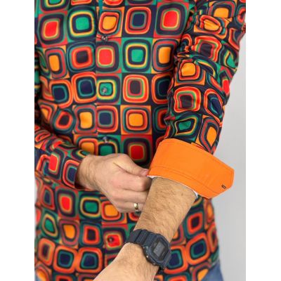 GUISEPPE LUIGI Koszula męska GL80 kolorowa, kwadraty, retro | Sklep GriShop.eu | Koszule