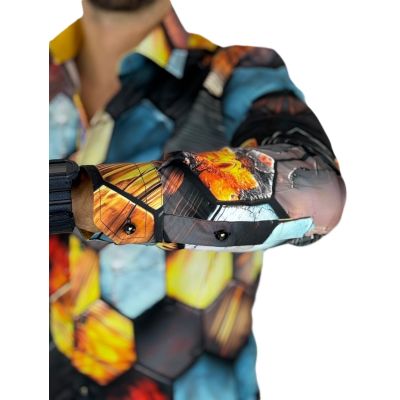 GUISEPPE LUIGI Koszula męska GL77 kolorowa, plaster miodu 3D | Sklep GriShop.eu | Koszule