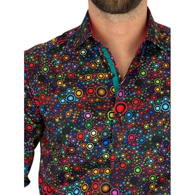 GUISEPPE LUIGI Koszula męska GL79 kolorowa, kółka | Sklep GriShop.eu | Koszule
