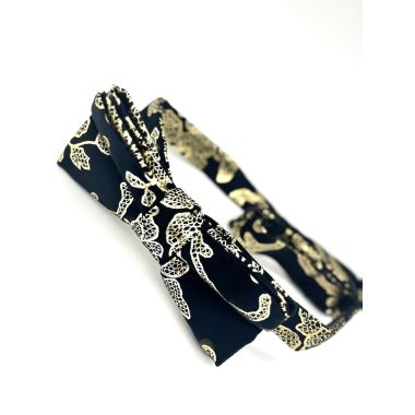 GIOVANNI PERA elegancka mucha muszka czarno złota D43 | Sklep GriShop.eu | Muszki 2