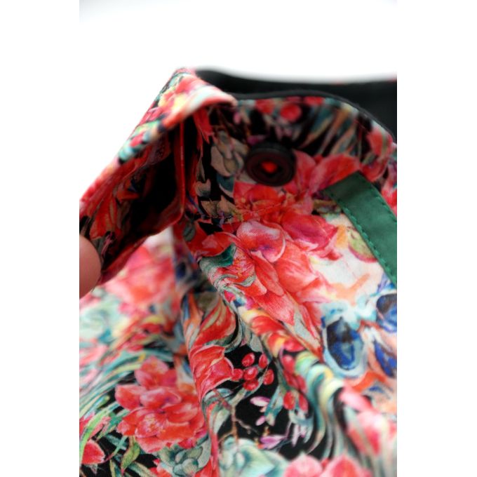 DANIEL BESSI Koszula męska fb109 czerwona, kwiaty, czachy, kolorowa | Sklep GriShop.eu | Koszule