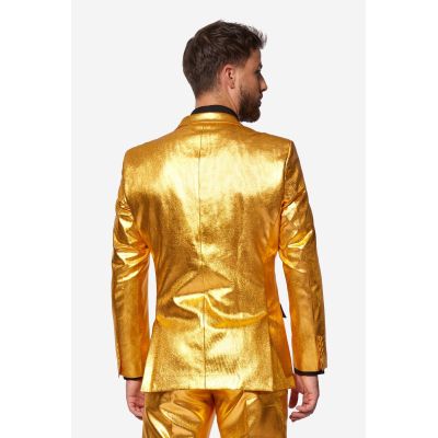 OPPOSUITS Garnitur męski z krawatem, złoty, GROOVY GOLD, imprezowy, połysk, blask | Sklep GriShop.eu | Garnitury