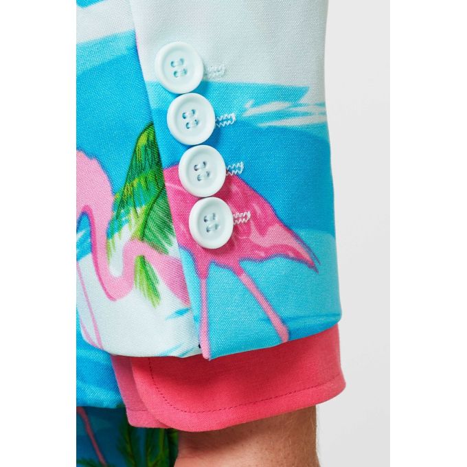 OPPOSUITS Garnitur męski z krawatem, kolorowy, flamingi, palmy, wakacje | Sklep GriShop.eu | Garnitury