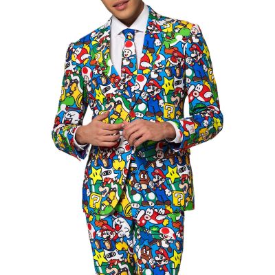 OPPOSUITS Garnitur męski z krawatem, Super Mario, kolorowy, wesoły | Sklep GriShop.eu | Strona główna