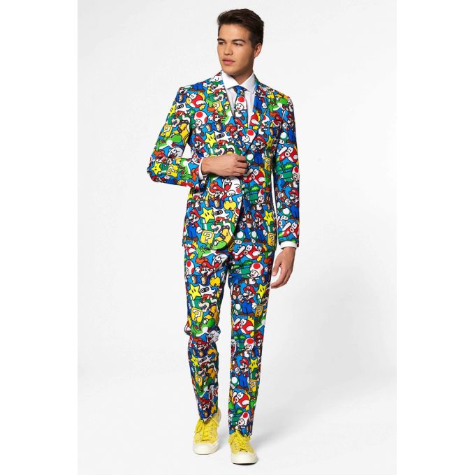 OPPOSUITS Garnitur męski z krawatem, Super Mario, kolorowy, wesoły | Sklep GriShop.eu | Strona główna