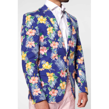 OPPOSUITS Marynarka męska kolorowa, FLOWERS, wesoła, kwiaty, tropikalna