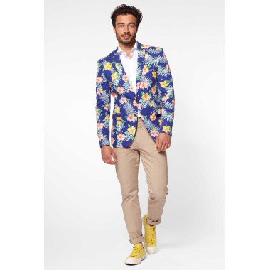 OPPOSUITS Marynarka męska kolorowa, FLOWERS, wesoła, kwiaty, tropikalna