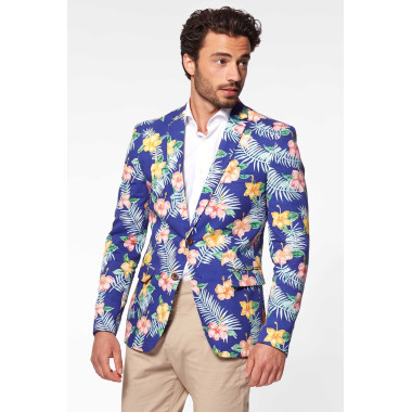 OPPOSUITS Marynarka męska kolorowa, FLOWERS, wesoła, kwiaty, tropikalna