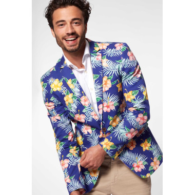 OPPOSUITS Marynarka męska kolorowa, FLOWERS, wesoła, kwiaty, tropikalna