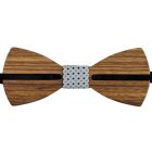 MASSILIANO SERGIO zestaw MS7 elegancka mucha muszka drewniana + poszetka | Sklep GriShop.eu | Muszki