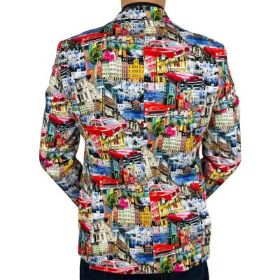 MARCO MILANO Marynarka męska M04 kolorowa, Cuba, auta, miasto, casual | Sklep GriShop.eu | Marynarki