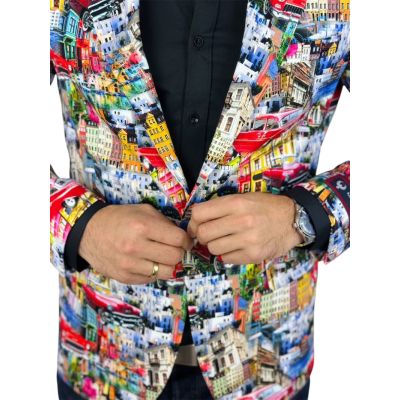 MARCO MILANO Marynarka męska M04 kolorowa, Cuba, auta, miasto, casual | Sklep GriShop.eu | Marynarki