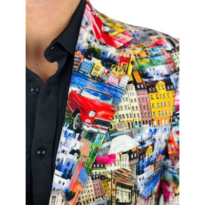 MARCO MILANO Marynarka męska M04 kolorowa, Cuba, auta, miasto, casual | Sklep GriShop.eu | Marynarki