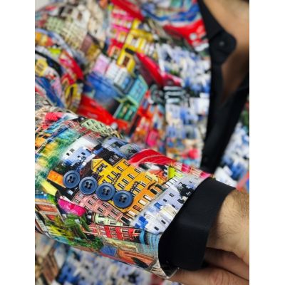 MARCO MILANO Marynarka męska M04 kolorowa, Cuba, auta, miasto, casual | Sklep GriShop.eu | Marynarki