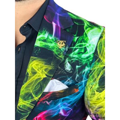 MARCO MILANO Marynarka męska C28 kolorowa, dymy, NEON, wesoła, imprezowa | Sklep GriShop.eu | Marynarki