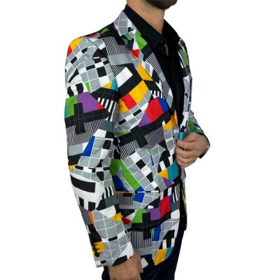 OPPOSUITS Marynarka męska kolorowa, telewizyjny wzór, TV, casual, zakończenie programu | Sklep GriShop.eu | Marynarki