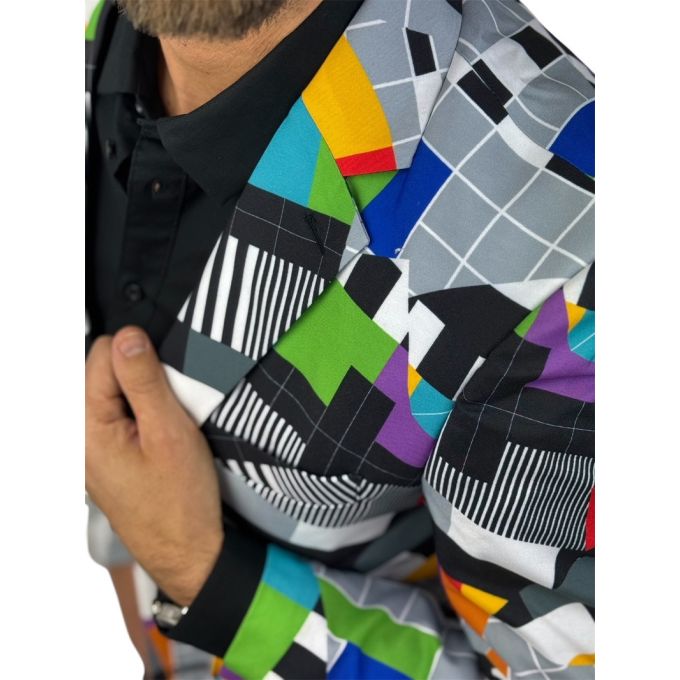 OPPOSUITS Marynarka męska kolorowa, telewizyjny wzór, TV, casual, zakończenie programu | Sklep GriShop.eu | Marynarki
