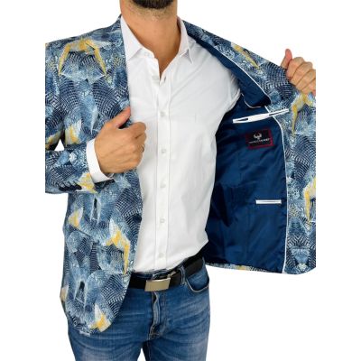 MARCO MILANO Marynarka męska C29 niebieska, casual, kolorowa, kolor jeans | Sklep GriShop.eu | Marynarki