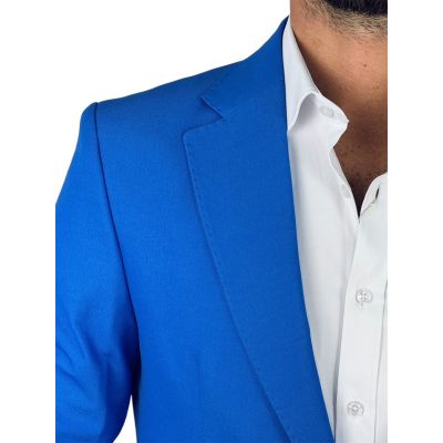 MARCO MILANO Marynarka męska C31 niebieska, gładka, casual | Sklep GriShop.eu | Marynarki