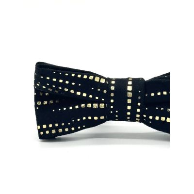 GIOVANNI PERA elegancka mucha muszka czarno złota D42 | Sklep GriShop.eu | Muszki
