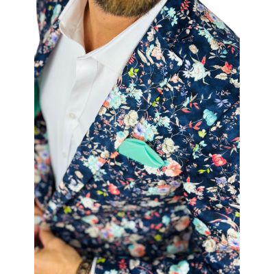 GIOVANNI PERA Marynarka męska D636 kwiaty, kolorowa, wesoła | Sklep GriShop.eu | Marynarki