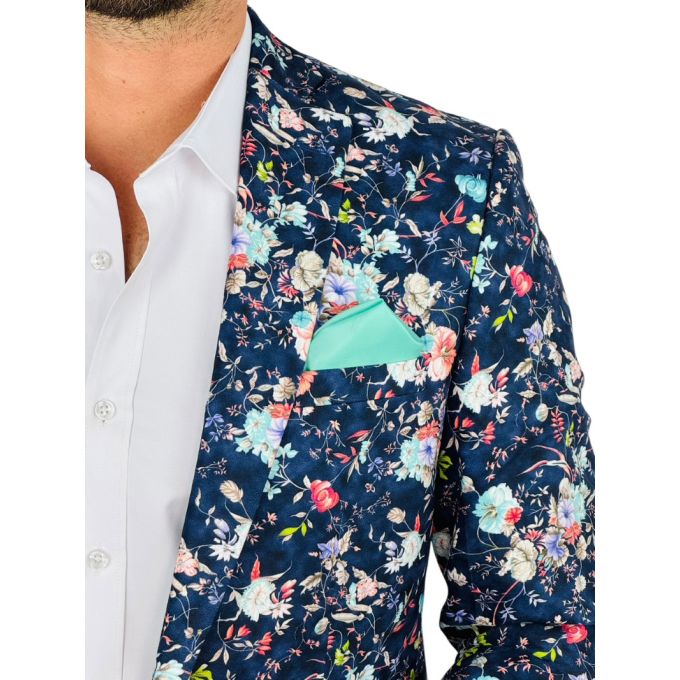 GIOVANNI PERA Marynarka męska D636 kwiaty, kolorowa, wesoła | Sklep GriShop.eu | Marynarki